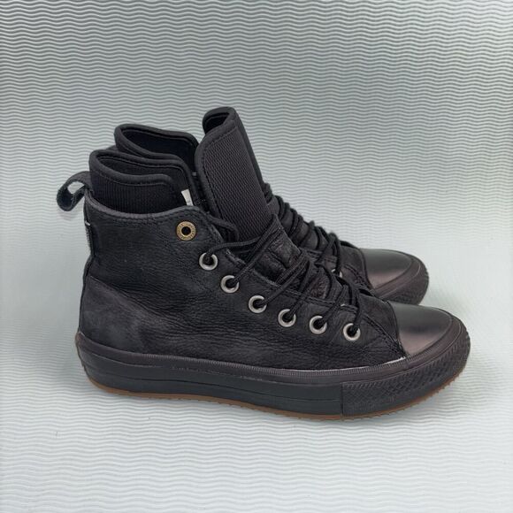 Converse Chuck Taylor All Star Waterproof Sneakers Women’s Size 7 Nubuck Black - Picture 1 of 10
